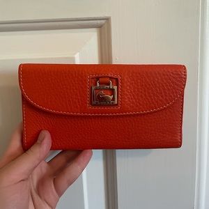 Dooney and Bourke Tangerine Wallet